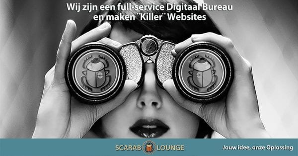 Wij zijn een full-service digitaal bureau dat ¨killer¨-Websites maakt. Scarab Lounge, full-service digitaal bureau voor nationale en internationale websites, marketing en sociale media