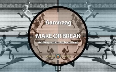 Aanvraag Achtergrondcontrole contract ‘Make or Break’ Product formulier. Achtergrond Klant Controle. Zijn zij wie zij zeggen te zijn. Voorkomen is beter dan genezen