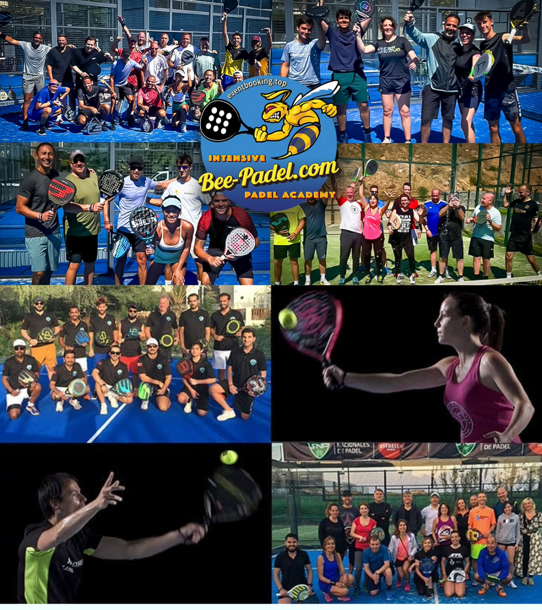 Bee-padel.com, eventBooking.top, the Best Padel Camps, Academies and Training in Spain, Europe, World